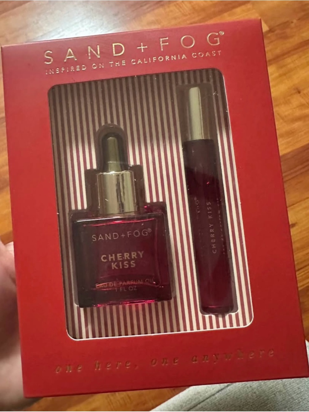 SAND+FOG Cherry Kiss Fragrance Oil & Roller Set - Red